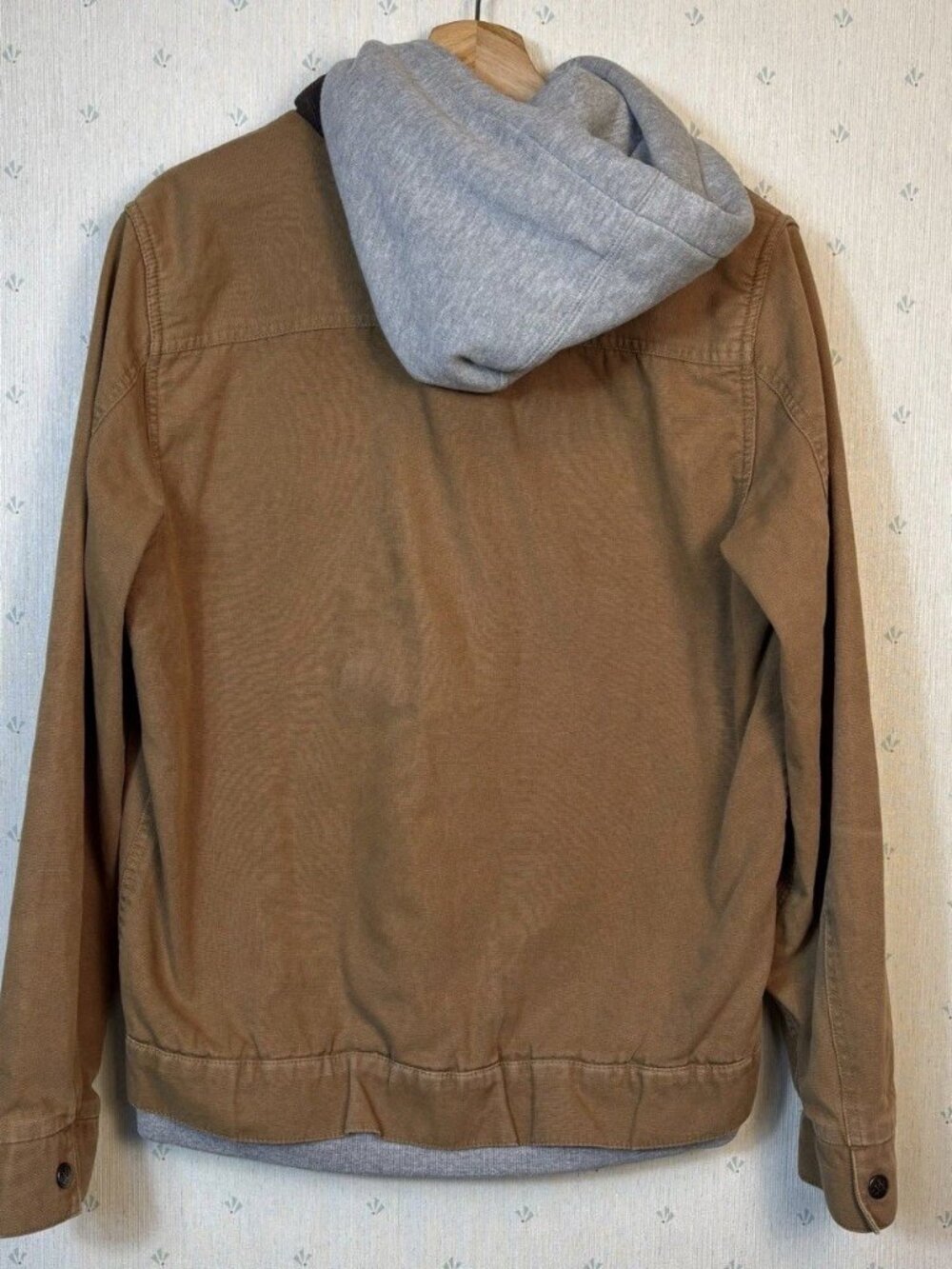Vans Jacket Men L Barn Chore Flannel Lined Duck Canvas Brown Union - Picture 2 of 8